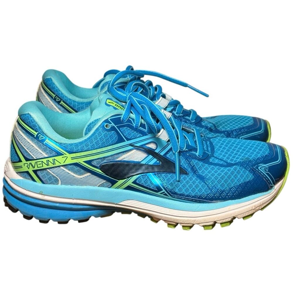 Brooks Ravenna 7 Womens Size 6.5 Medium B Blue Teal Running Shoes 1202081B402